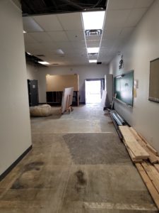 renovating hallway